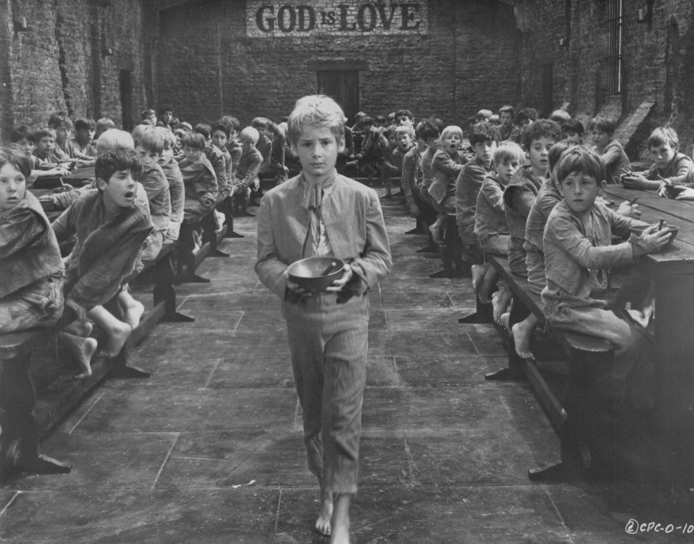 Mark Lester as the title character in the 1968 Carol Reed film "Oliver!"