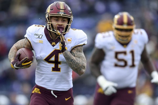 'Near impossible to quit': Gophers' Brooks runs through hits — on and off the field