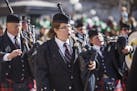 Bagpipers celebrated St. Patrick's Day by marching in St. Paul's annual parade on Saturday.