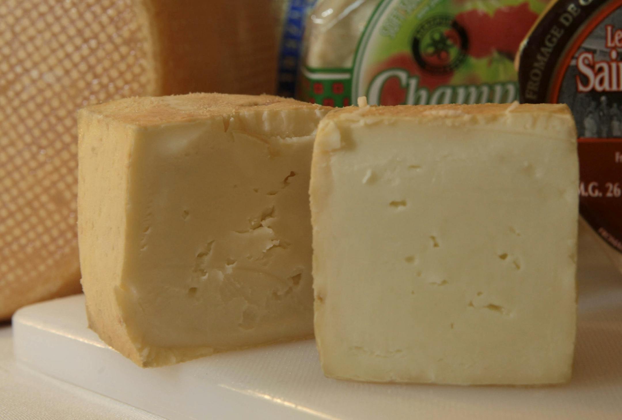 Although it’s only 3 months old, this liederkranz cheese from Chalet Cheese Co-op in Monroe, Wis., packs quite a punch.