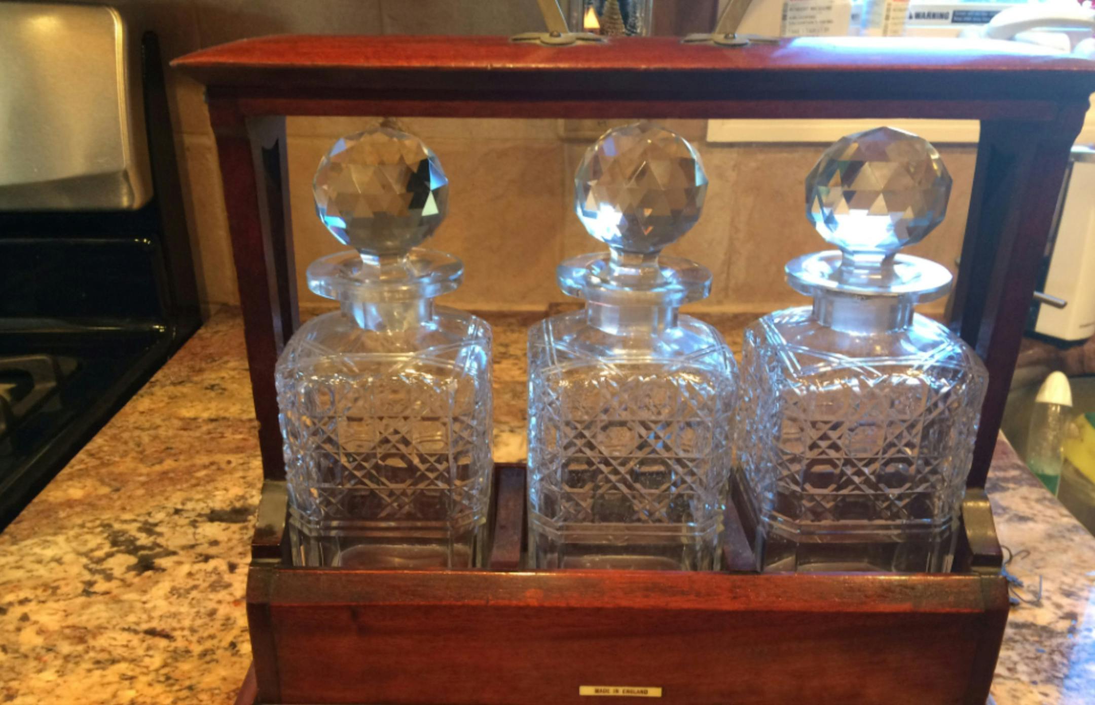 This tantalus was made in England, probably before the beginning of World War I. (Handout/TNS) ORG XMIT: 1224195