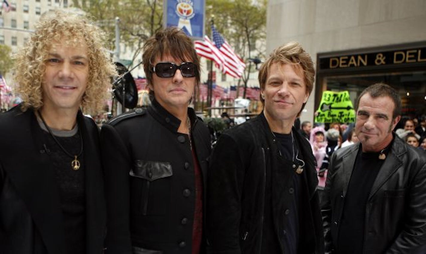 Bon Jovi, from left: David Bryan, Richie Sambora, Jon Bon Jovi and Tico Torres.