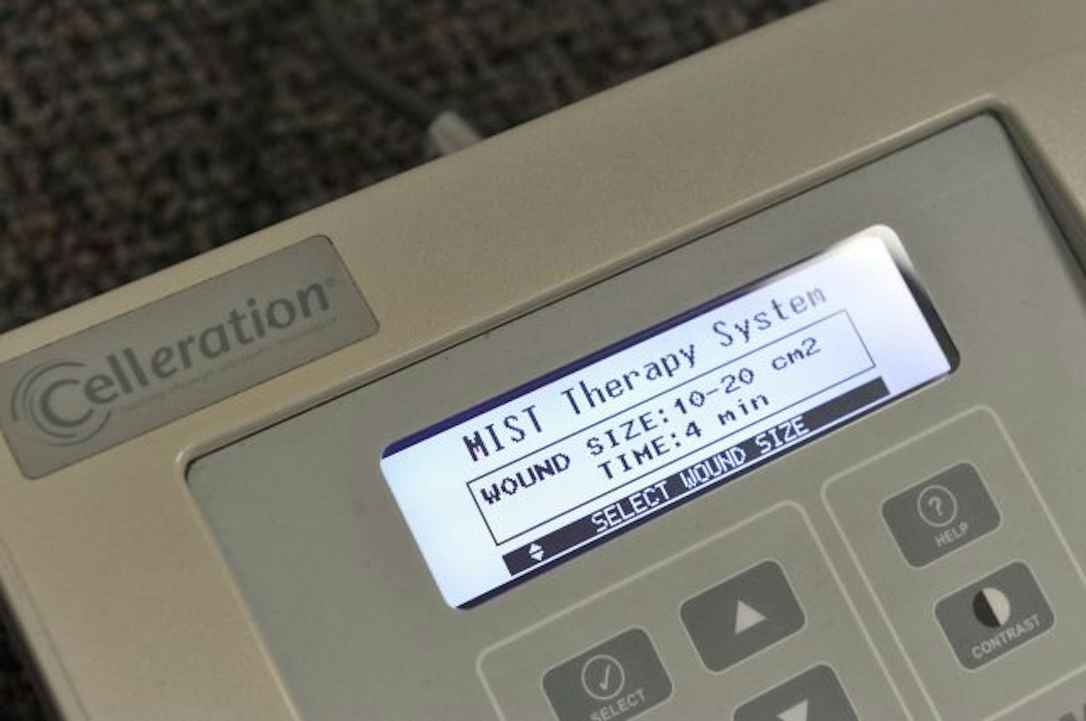 Celleraton Mist Therapy System. Celleration, which is developing this device that uses ultrasound energy coated in a mist to treat hard to heal wounds like ulcers and burns, is struggling to convince insurance companies to pay for the therapy.
