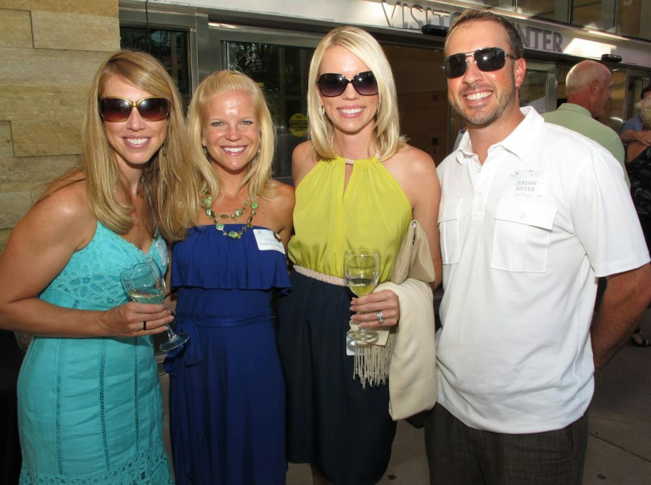 Anna Vogel, Lyndie Shackelford and Janessa and Jeremy Meyer.
