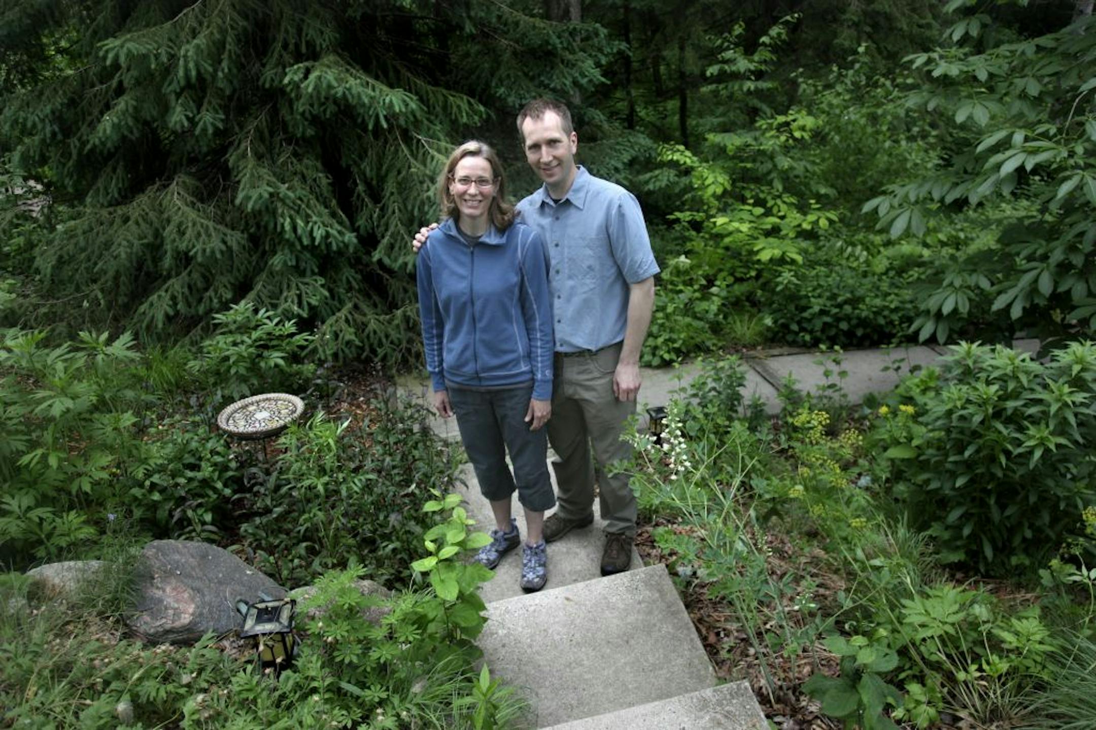 Heather and Brent Holms focused on planting native plants around their home.