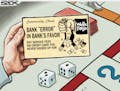 Sack cartoon: Wells Fargo accounts