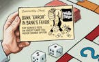 Sack cartoon: Wells Fargo accounts