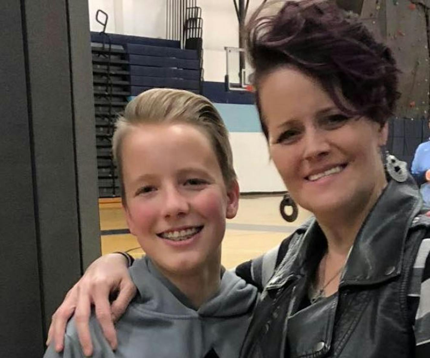 Tony Janisch and his mother, Jenny.