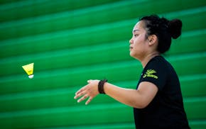 Tenzin Tsephel helped Edina win the team championship at the badminton state tournament.