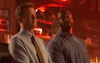 Aldis Hodge, right, is "Brian Banks" while Greg Kinnear plays the lawyer who fought to reverse his conviction.