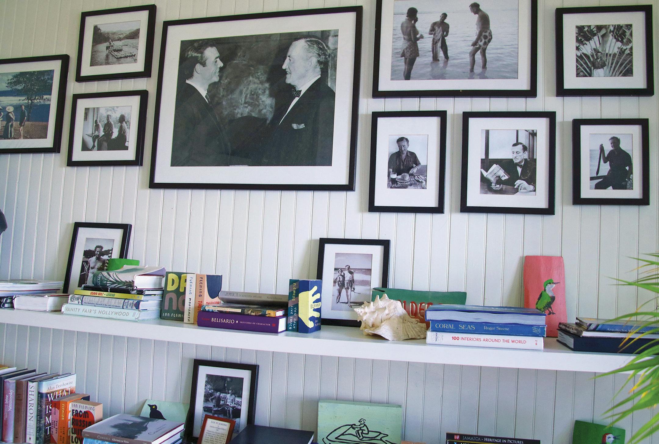 The reception area of GoldenEye resort pays tribute to Ian Fleming's years at his Jamaican hideaway. (Norma Meyer/San Diego Union-Tribune/TNS) ORG XMIT: 1340937