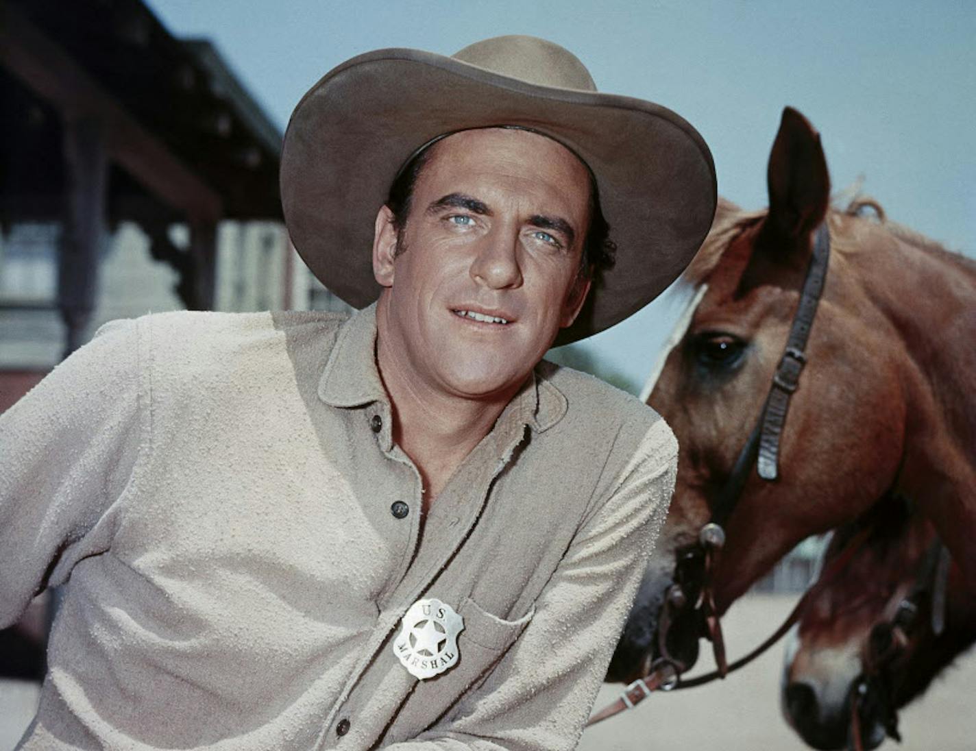 James Arness as Marshal Matt Dillon in "Gunsmoke."