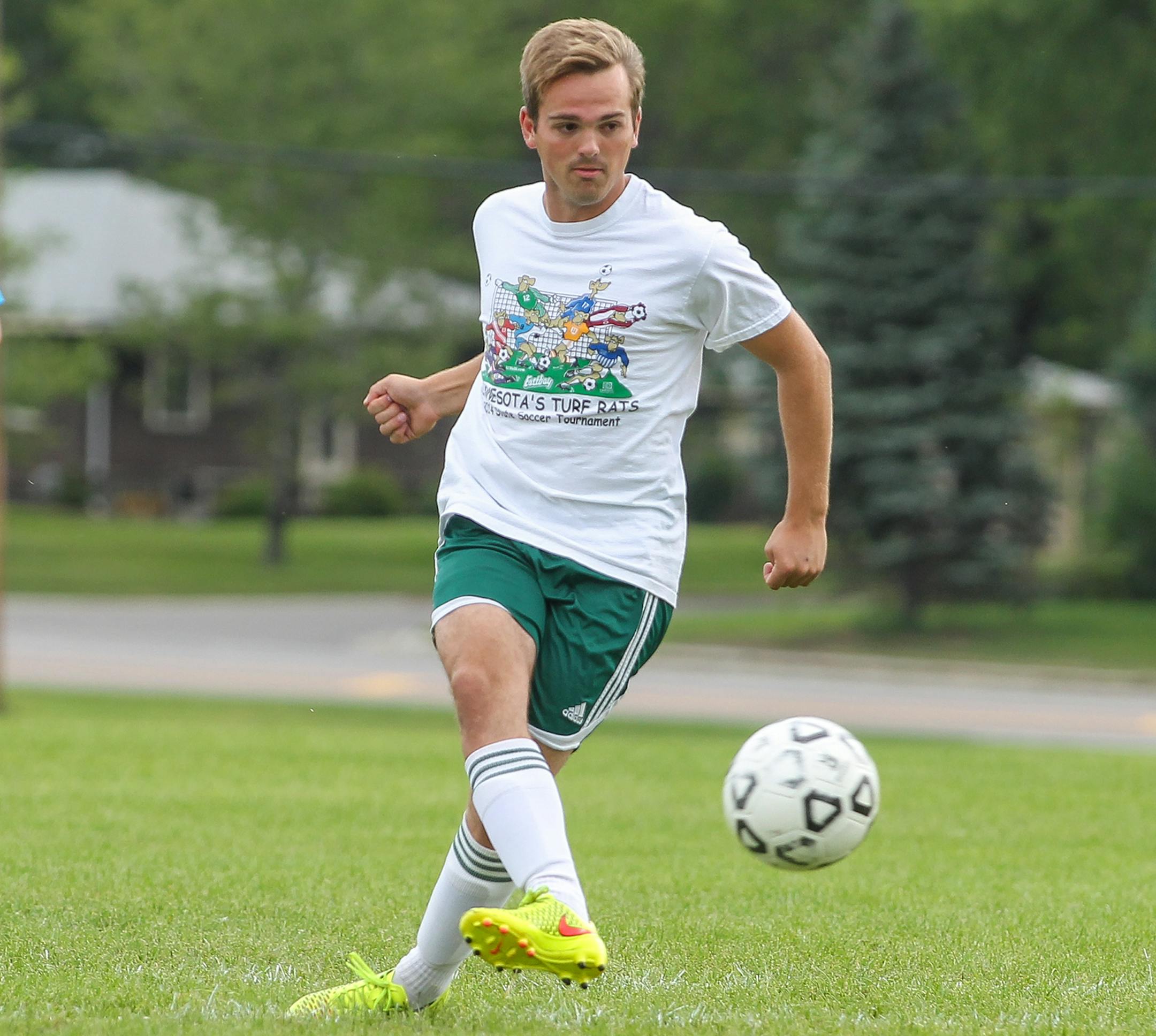 Senior defender Blake Neumann will return to help Anoka defend its state championship. The Tornadoes were far under the radar when they made a surprising charge to the 2014 title.