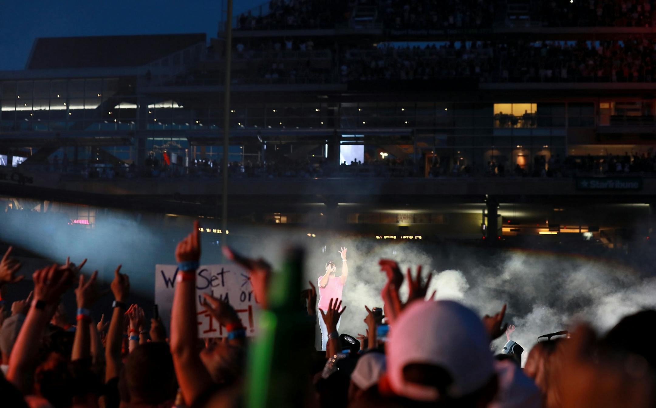 Headliner Luke Bryan performed Saturday, July 21, 2018, at Target Field in Minneapolis, MN.