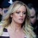 FILE - Stormy Daniels arrives at an event in Berlin, on Oct. 11, 2018. Witness testimony in Donald Trump's hush money trial is set to move forward aga