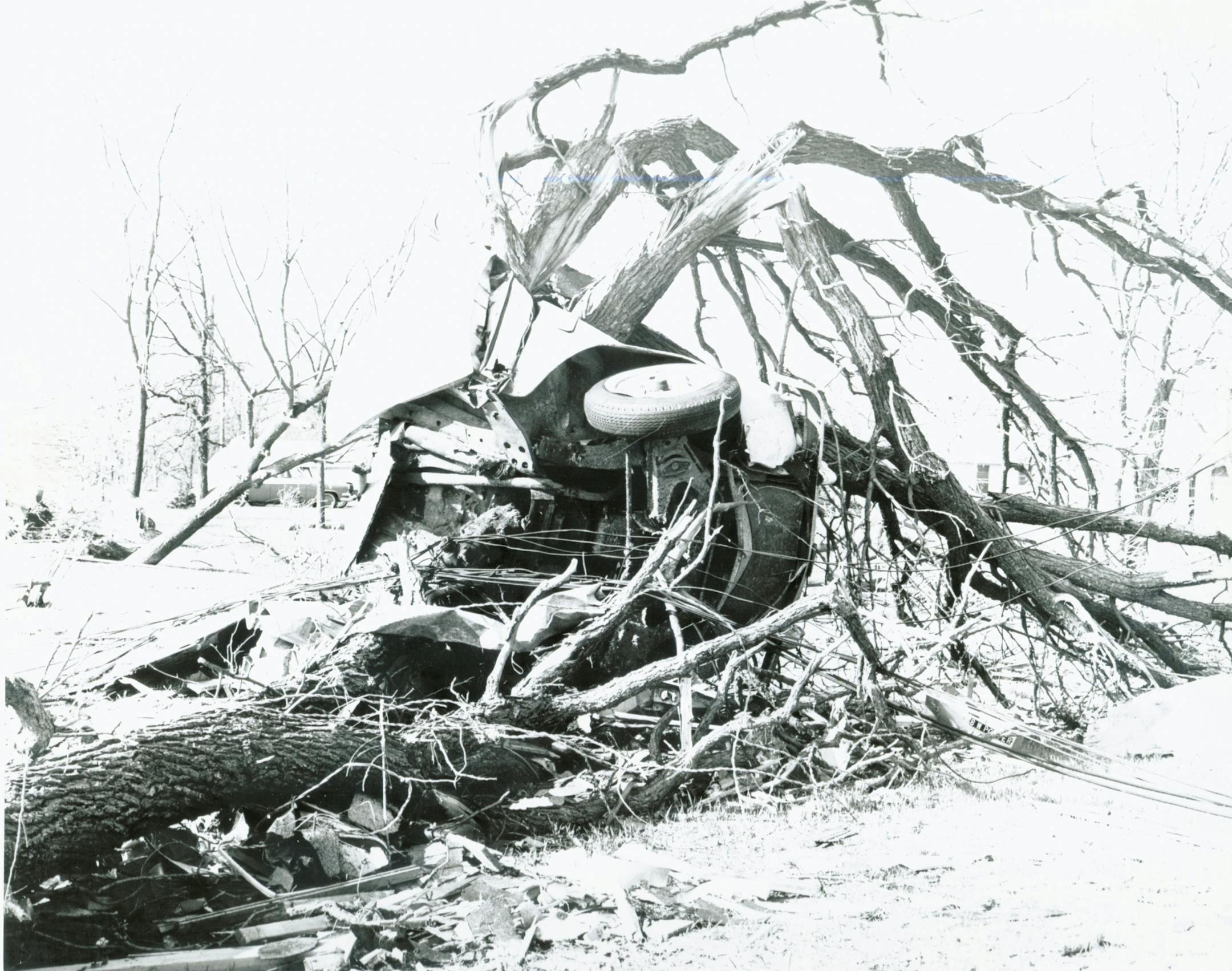 Results of the May 1965 tornado in Fridley. Anoka County Historical Society