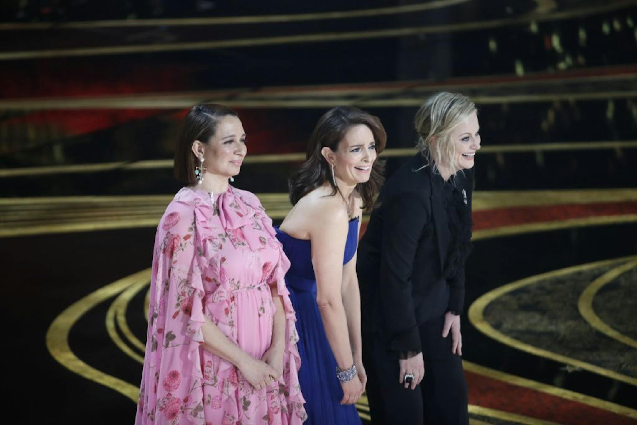 Maya Rudolph, Tina Fey and Amy Poehler appeared, however briefly, during the 91st annual Academy Awards.