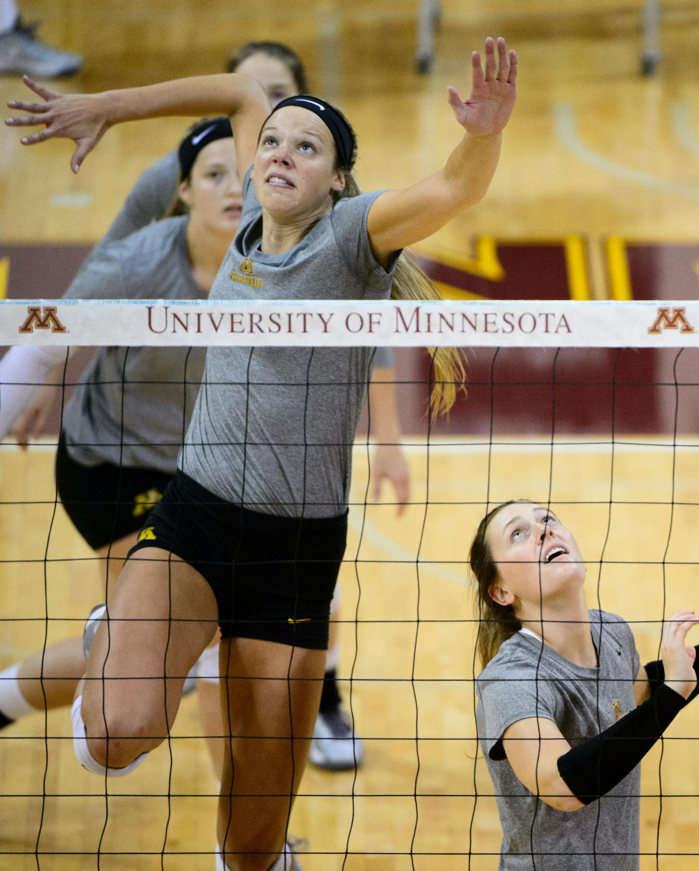 Paige Tapp, Katie Schau ] GLEN STUBBE * gstubbe@startribune.com Tuesday, August 25, 2015 Season preview for Gophers volleyball