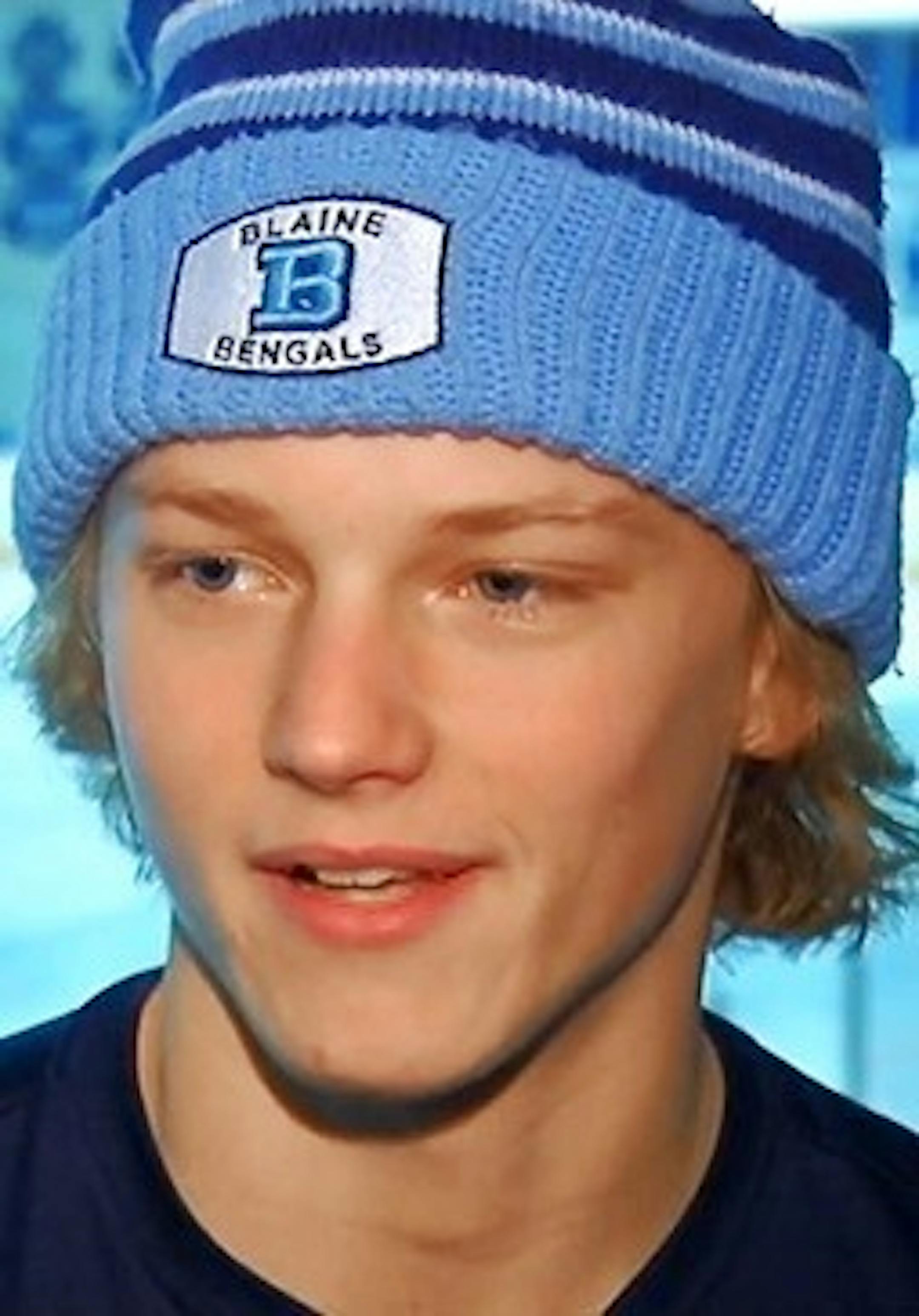 Riley Tufte, Blaine hockey, sr., 2015-16