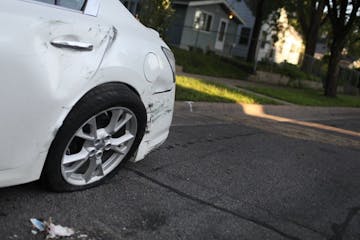 A man died Wednesday night after he was shot in a car that sped off, crashed into a parked vehicle and landed on its roof, Minneapolis police said.