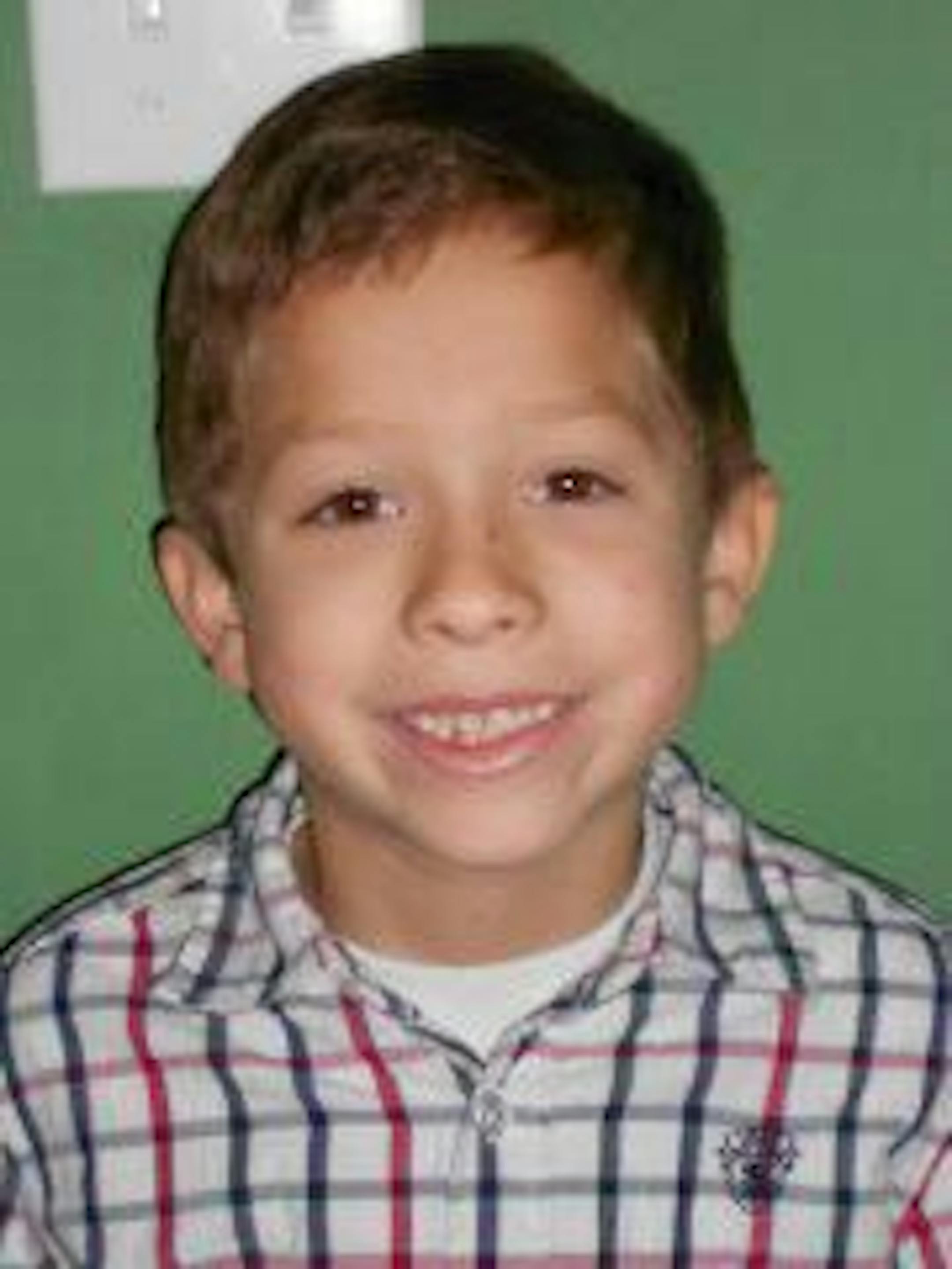 Zachary Drew, 6, of Brooklyn Park was hurt Friday when he was hit by a car in a Minneapolis-St. Paul International Airport parking ramp.