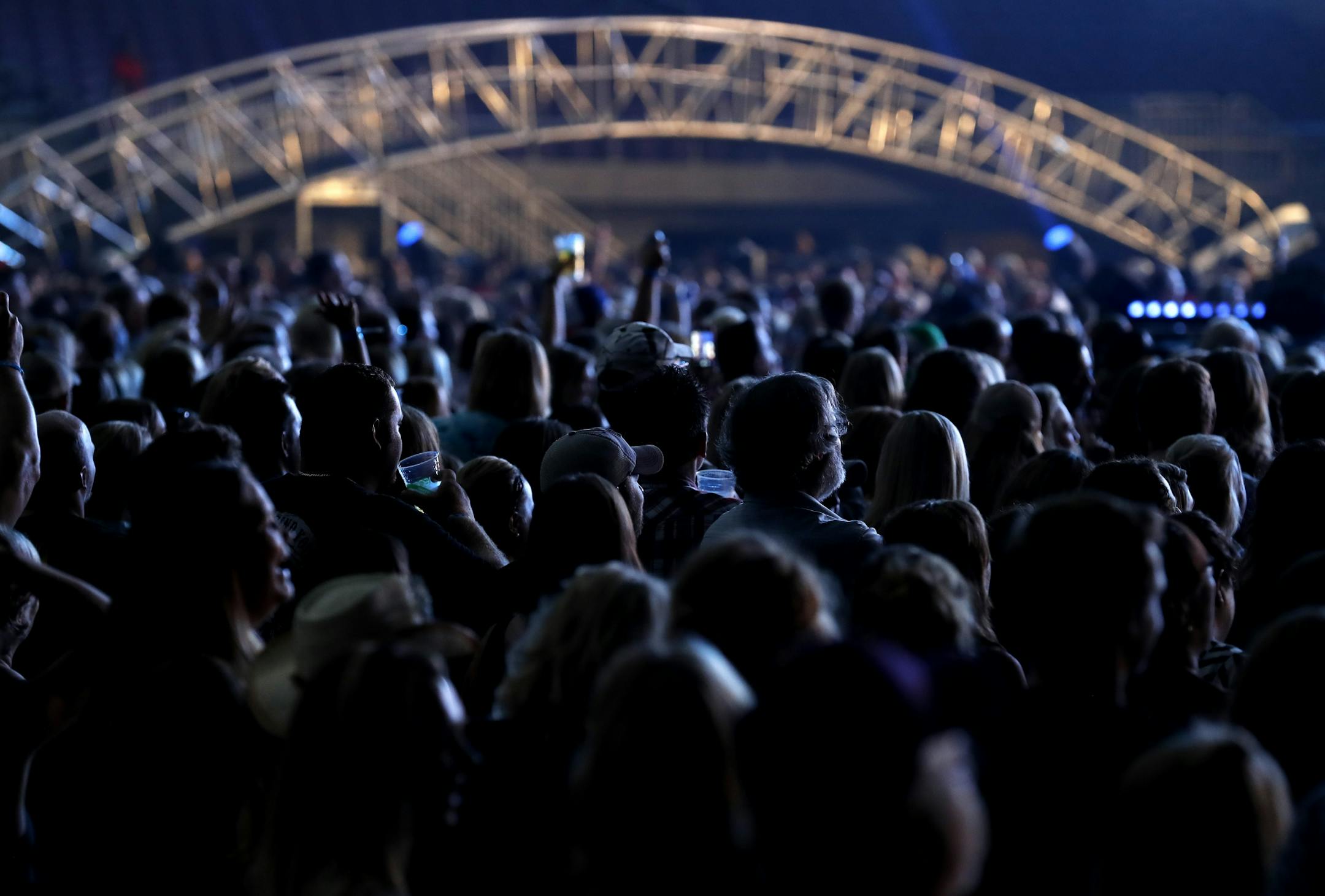 Fans watched Little Big Town performed at US Bank Stadium.