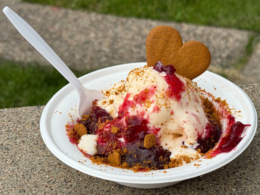 Swedish Ice Cream Sundae from Salem Lutheran Church Dining Hall.