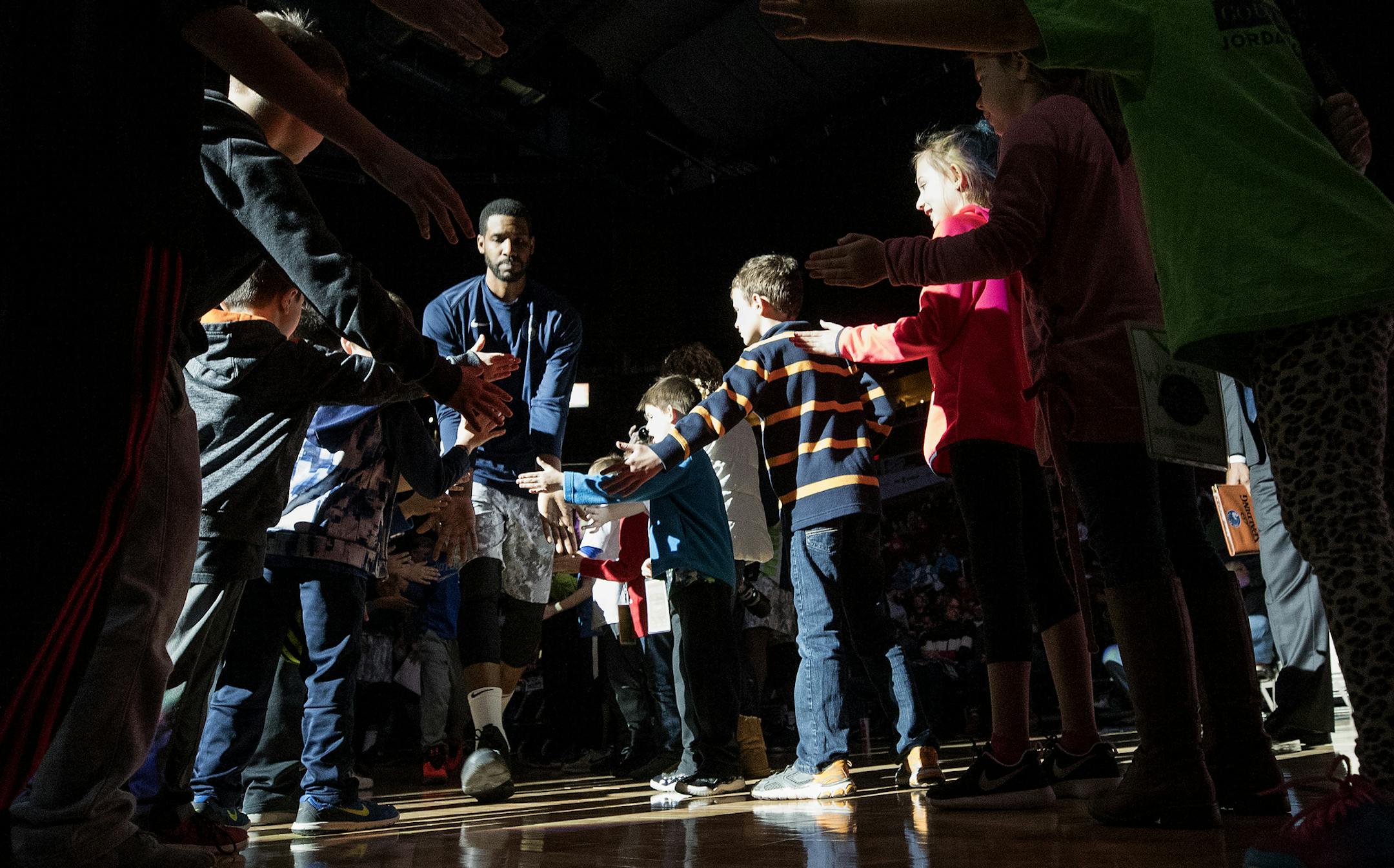 Pregame introductions is just one area that the Iowa Wolves try to connect with their fans in Des Moines.