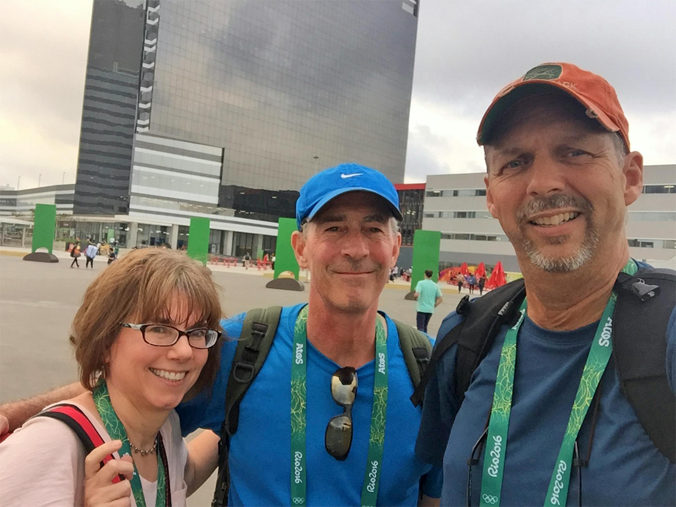 2016 Summer Olympic Games - Rio Brazil. The Strib Rio Crew - Writer Rachel Blount, Columnist Jim Souhan and Photographer Brian Peterson.