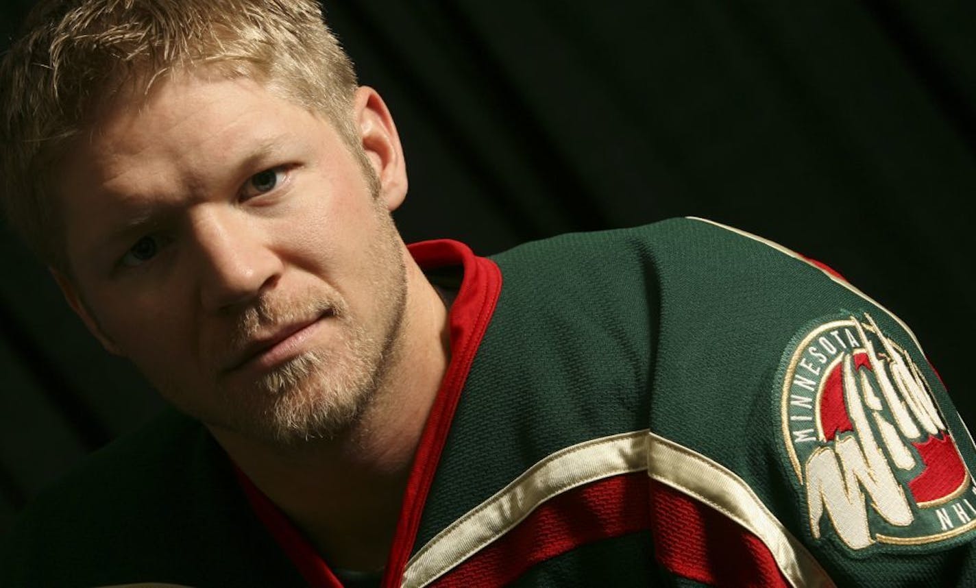 BRUCE BISPING � bbisping@startribune.com Bruce Bisping/Star Tribune. St. Paul, MN., Monday, 9/25/2006. Minnesota Wild's Mark Parrish.