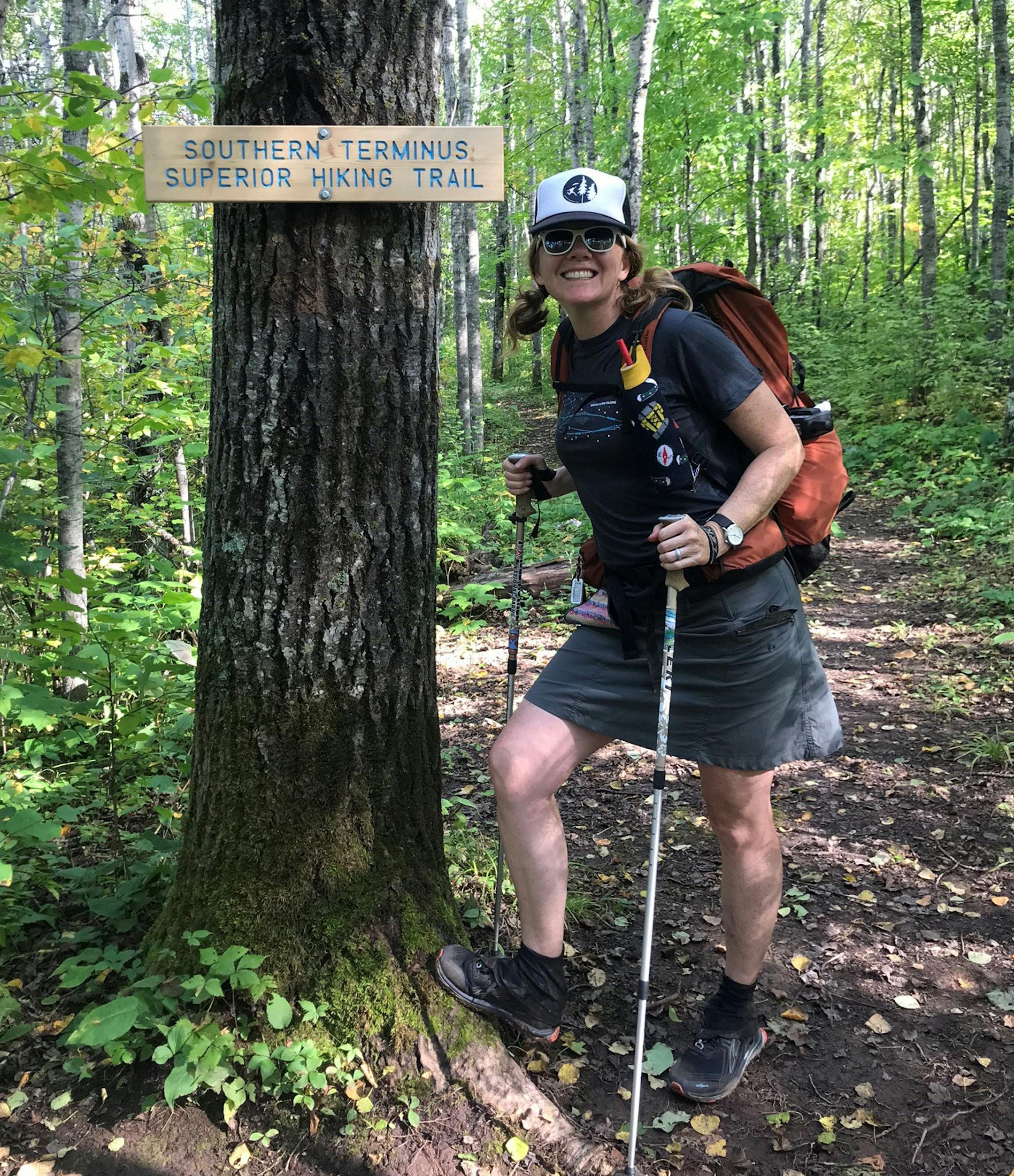 Jen Theisen completed a thru-hike of the Superior Hiking Trail this summer.