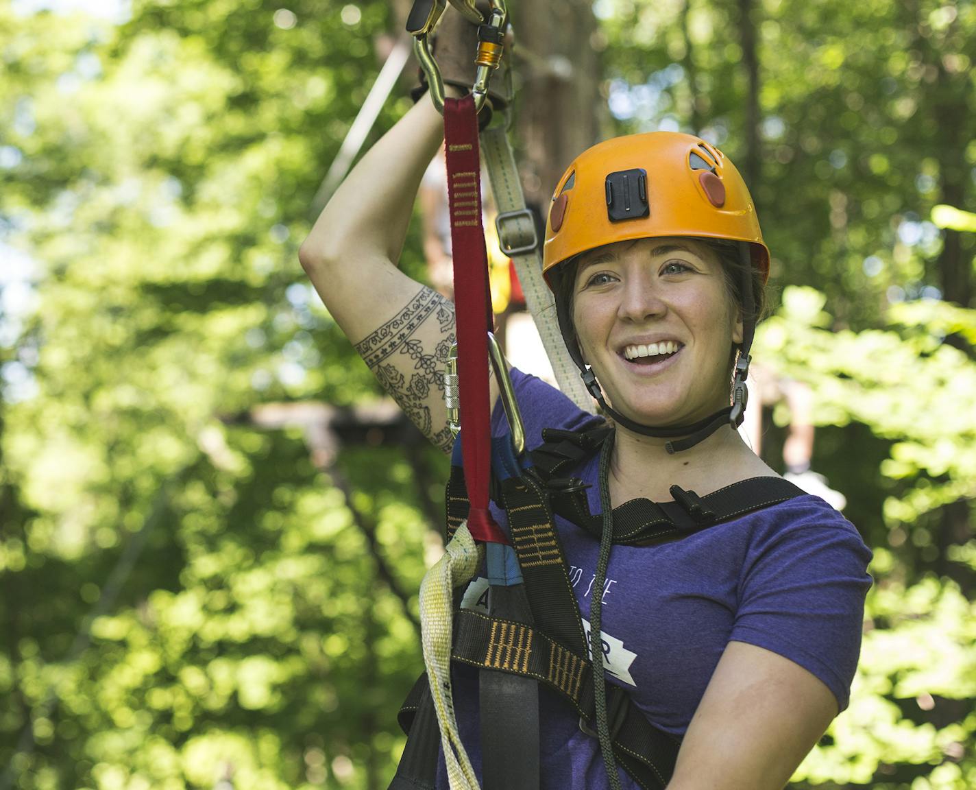 Zipline photo Provided by Kerfoot Canopy Tours