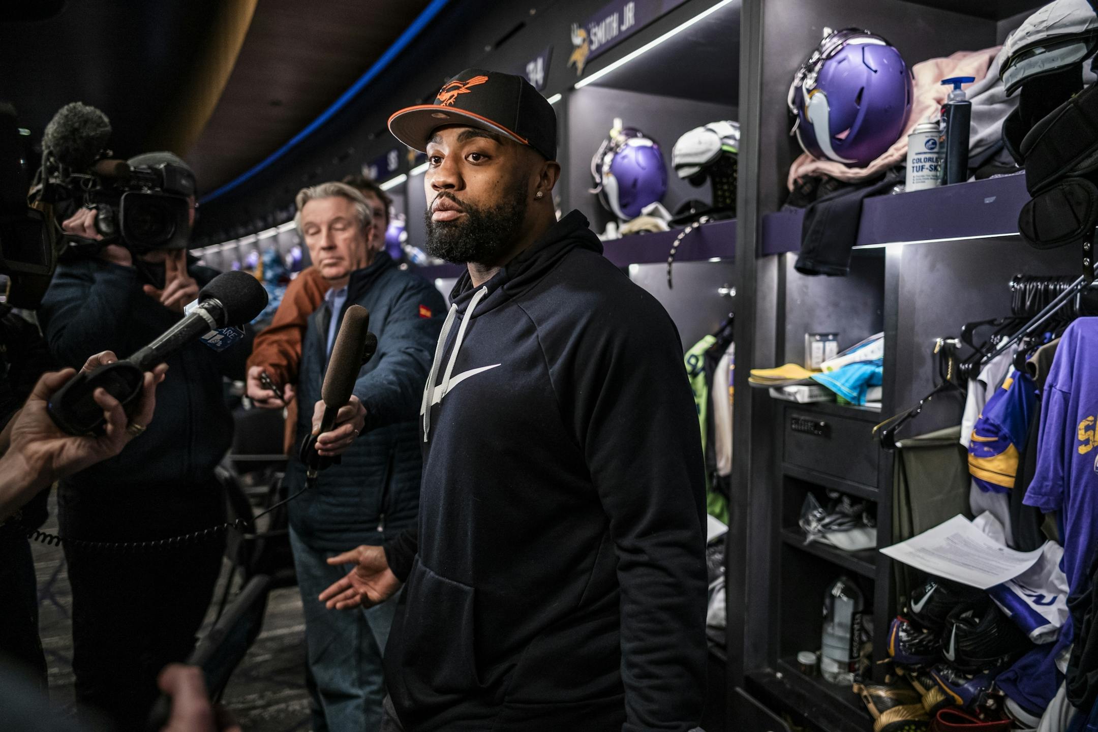 Minnesota Vikings' Everson Griffen addressed end of the season questions.