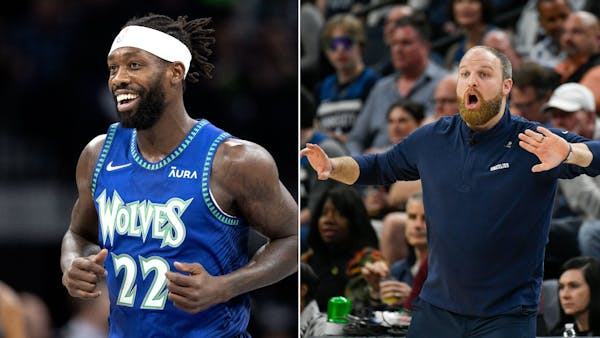 Wolves guard Patrick Beverley (left) was critical of Memphis coach Taylor Jenkins (right).