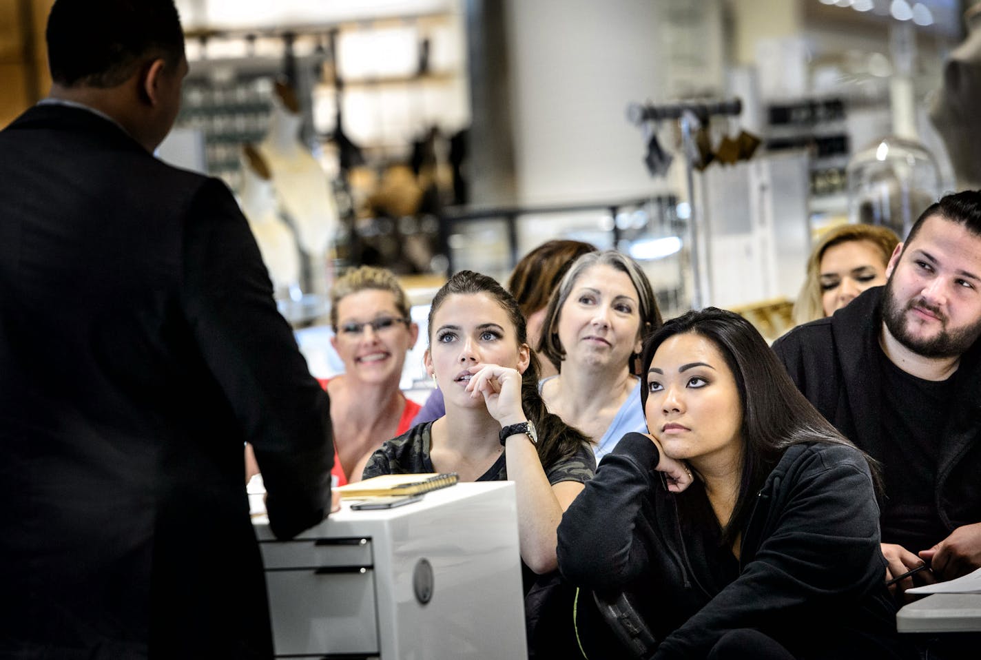 Training new associates at the new Nordstrom Ridgedale, Minnetonka. ] GLEN STUBBE * gstubbe@startribune.com Tuesday September 22, 2015 Nordstrom will open its second Twin Cities' dept. store in Ridgedale on Oct. 2.