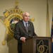 County Attorney James Backstrom held a press conference Monday May 14, 2012, to announce a grand jury's decision to file an indictment against members