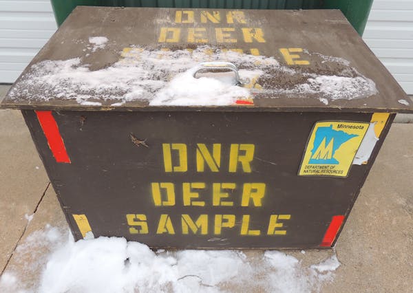 Drop boxes like this have become a fixture during recent deer hunts in parts of Minnesota.