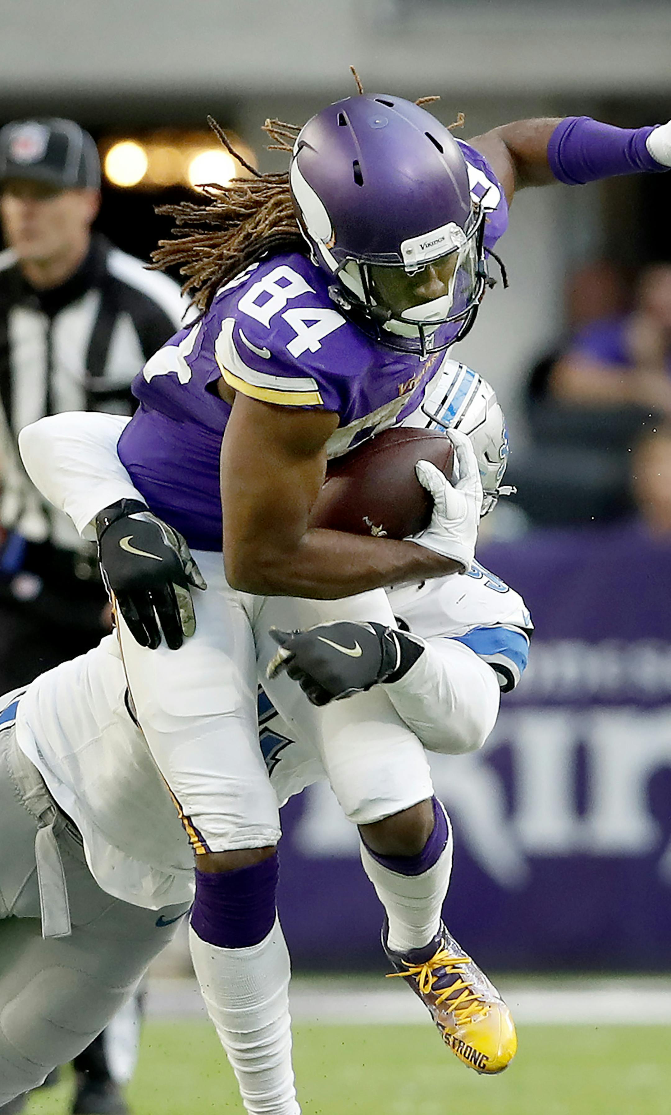 Minnesota Vikings Cordarrelle Patterson (84). ] CARLOS GONZALEZ cgonzalez@startribune.com - November 6, 2016, Minneapolis, MN, US Bank Stadium, NFL, Minnesota Vikings vs. Detroit Lions