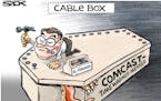 Sack cartoon: Franken vs. Comcast