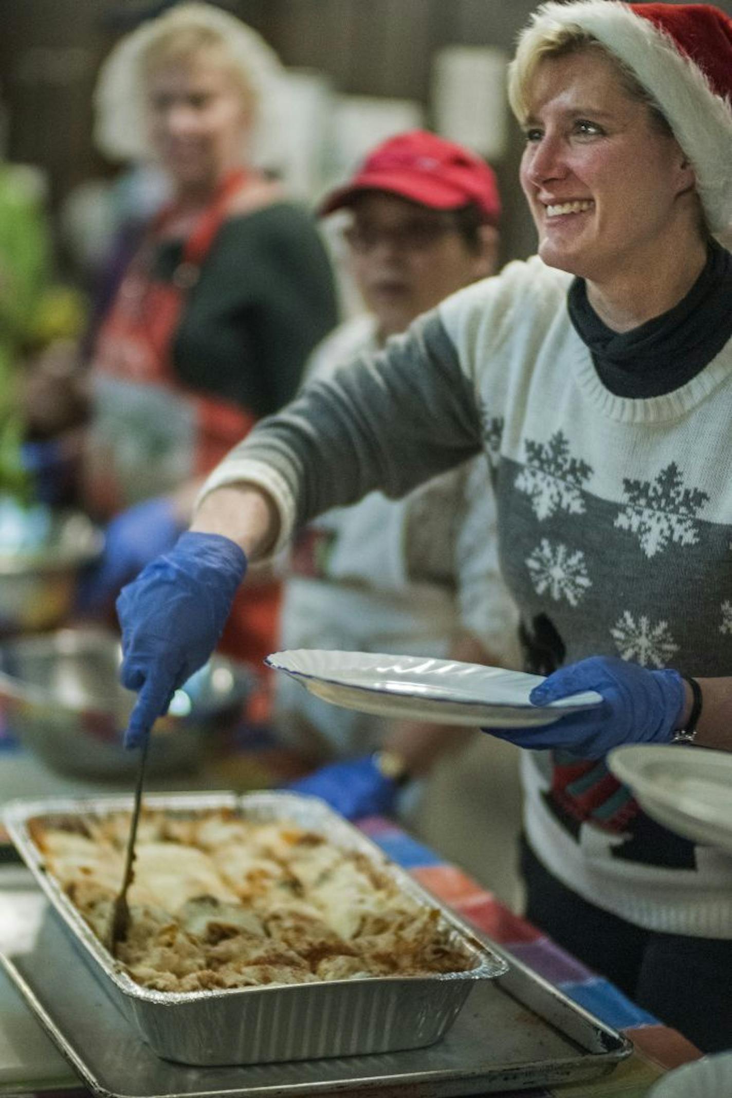 Cara Wright of the House of Prayer Lutheran Church in Richfield enjoys volunteering in the kitchen at Simpson Methodist Church's homeless shelter.