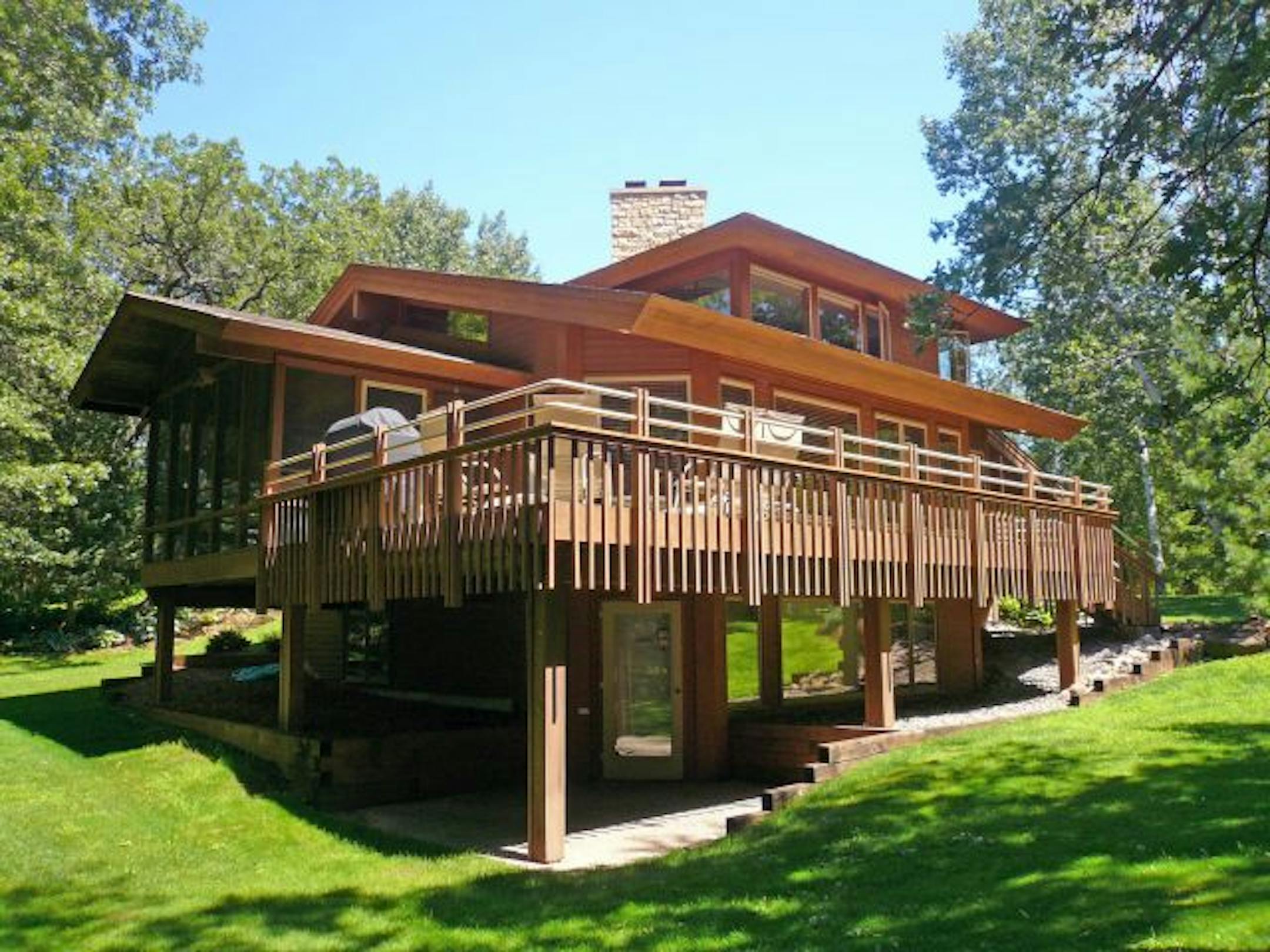 Inver Grove heights house, exterior rear view