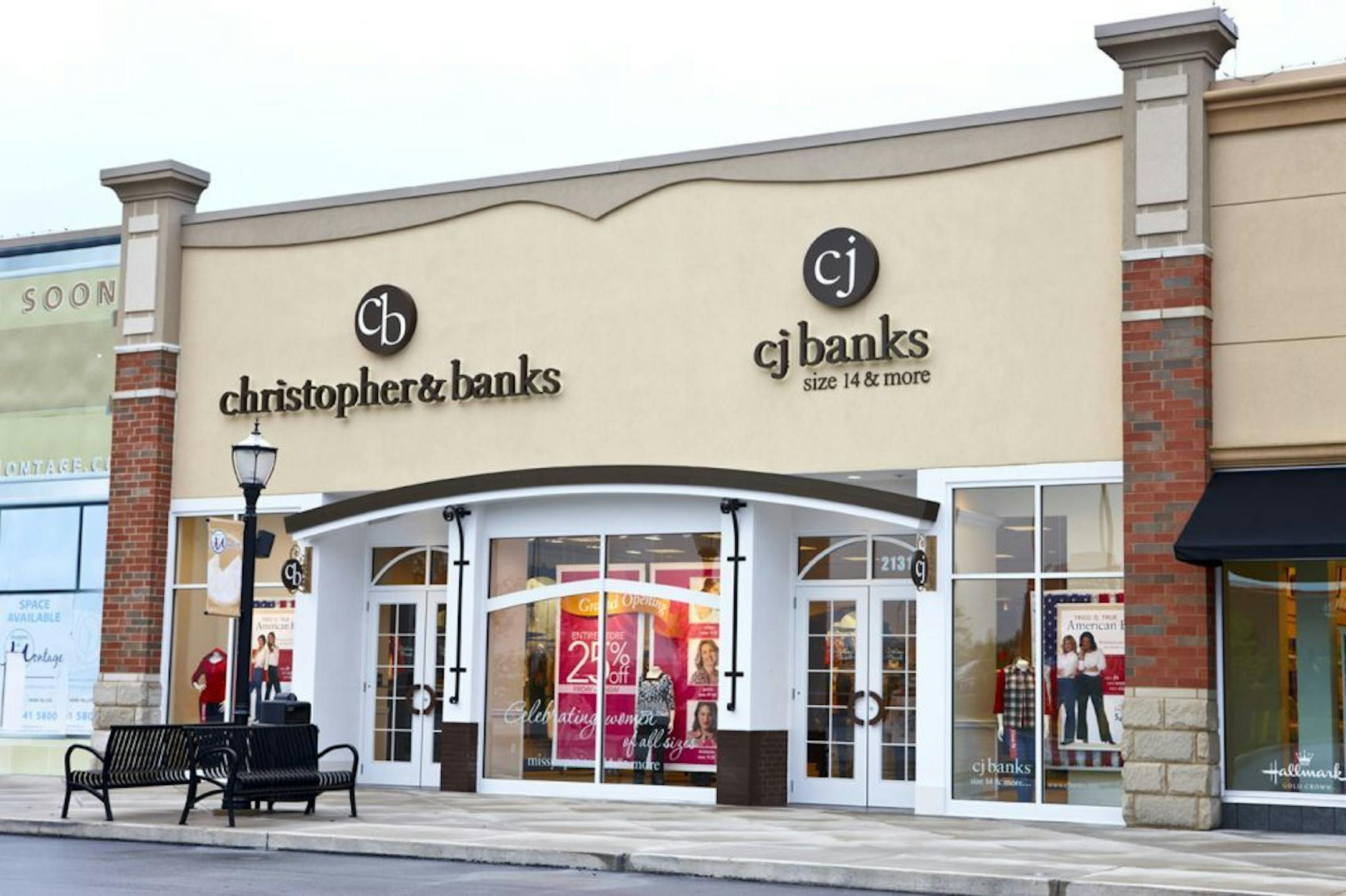 Christopher & Banks announced earlier this month that it plans to close 100 stores and combine its plus size, misses and petite selections under one store concept. This store is in Moosic, Pa.