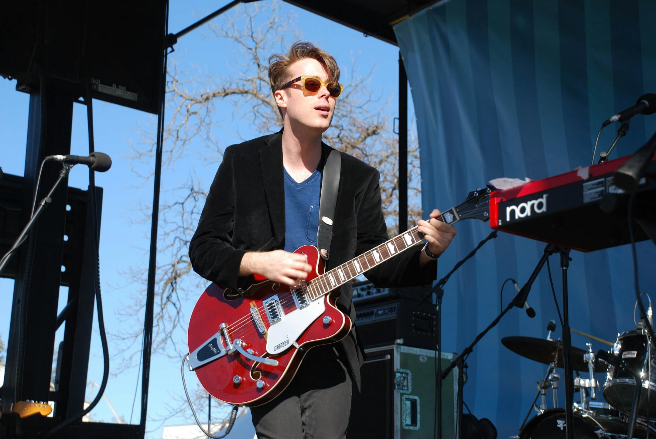Jeremy Messersmith performs at the IFC Fairgrounds at South By Southweston March 12, 2014.