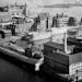 July 1, 1923 Above is shown an aerial view of the immigration station at Ellis Island, which has been handed an&#xc2;&#xad;other sound trouncing in th