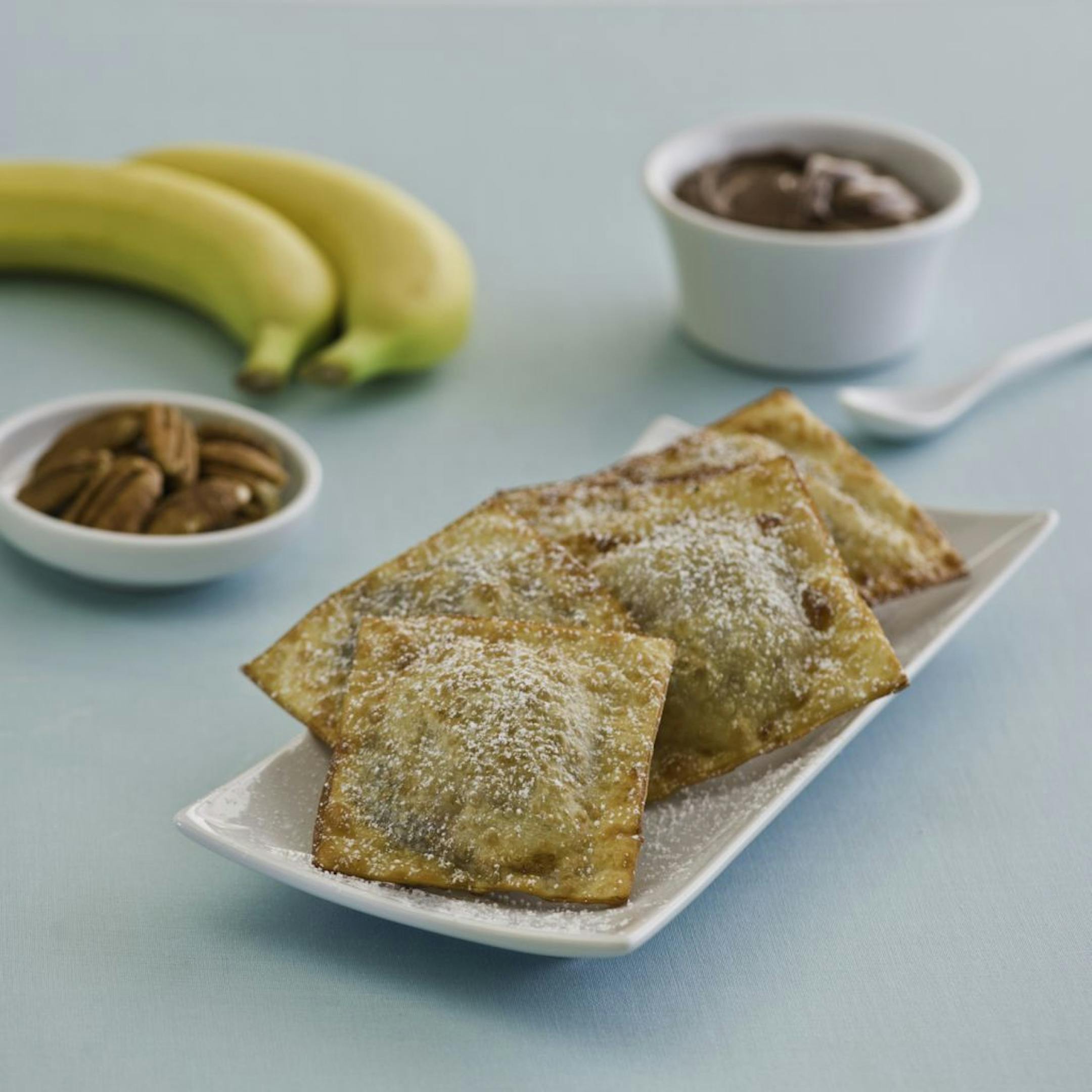 Banana Hazelnut Wontons