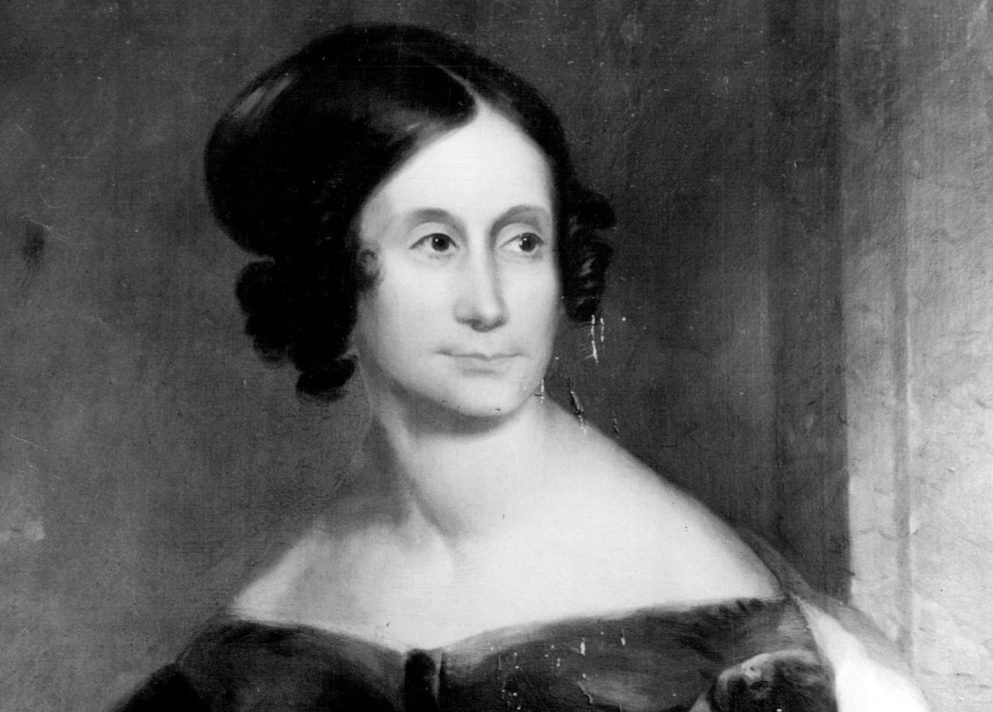 An 1818 portrait of Abigail Snelling Chaplin, whose first husband, Josiah Snelling, is the namesake of the fort at the confluence of the Minnesota and Mississippi rivers. She was a young wife and mother and accomplished horsewoman while there.