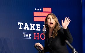 FILE - Republican National Committee chair Ronna McDaniel arrives on stage before House Minority Leader Kevin McCarthy of Calif., speaks at an event N