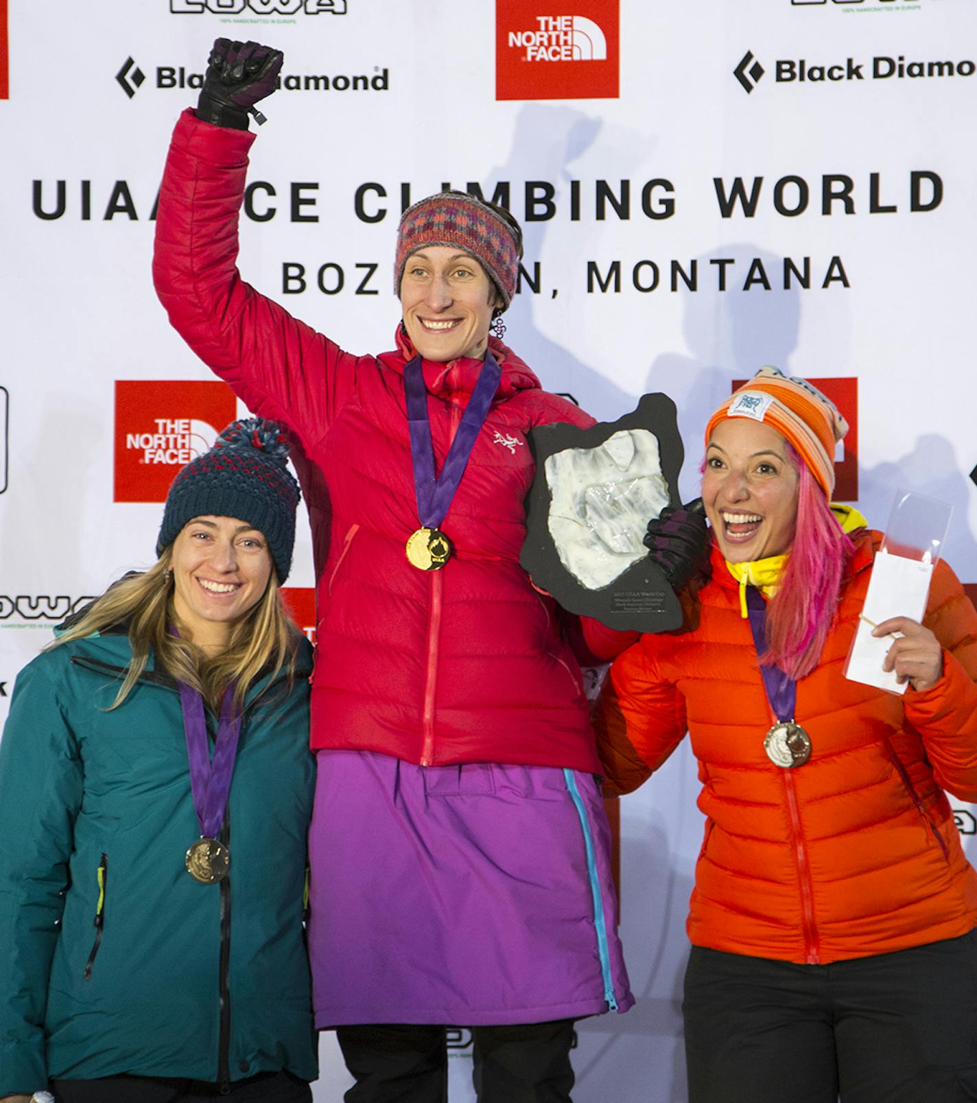 Kendra Stritch of Stillwater won the 2015 ice climbing World Cup gold medal in speed climbing in early December in Bozeman, Mont.