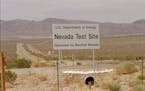 FILE—A sign sits at the entrance to the Nevada Test Site, Thursday, May 30, 1996, in Mercury, Nev., 65 miles northwest of Las Vegas. The U.S. Senate
