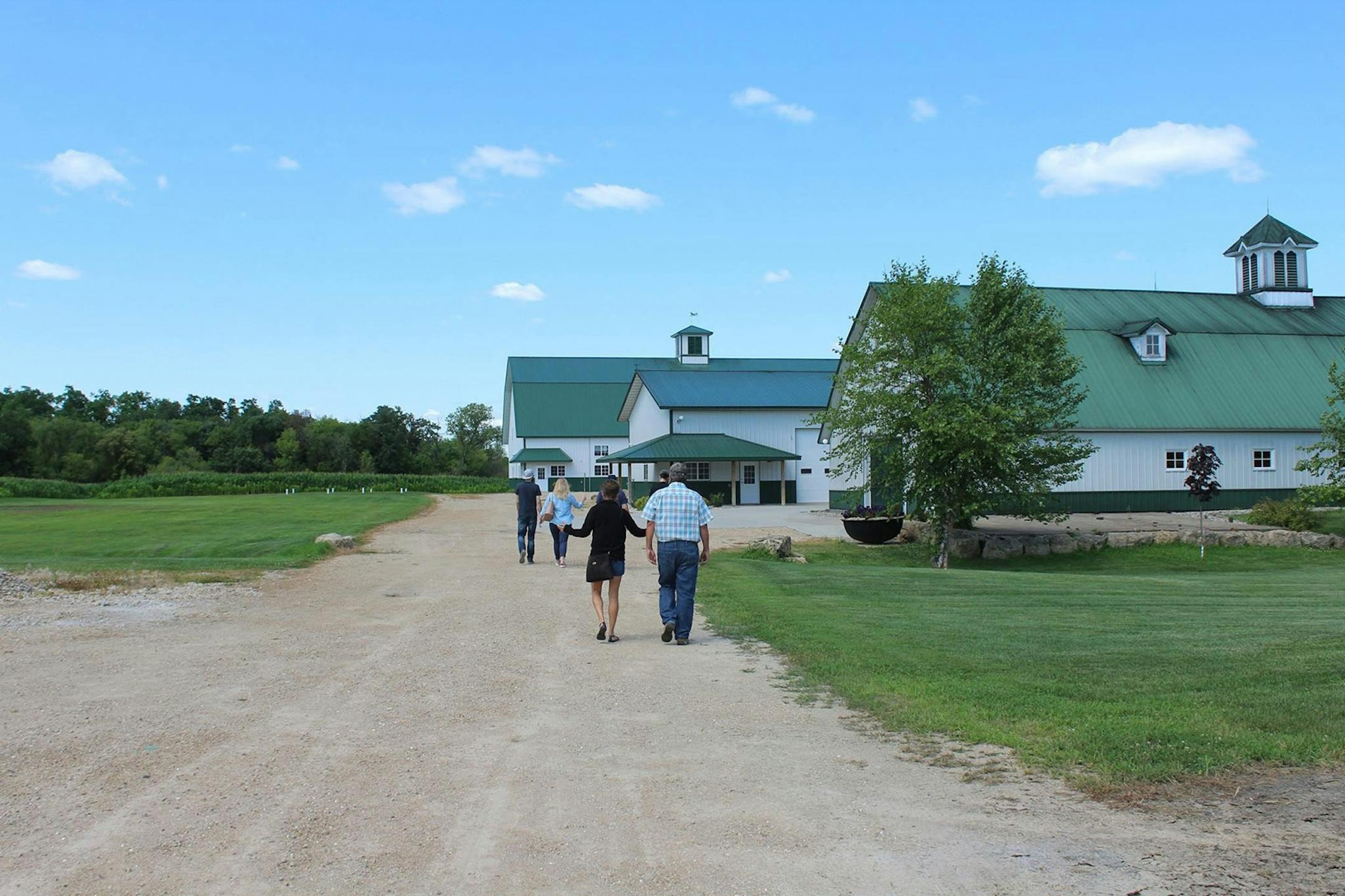 The tour at A J. Henry and Sons ends with a walk to the rickhouses where barrels of bourbon are stored.